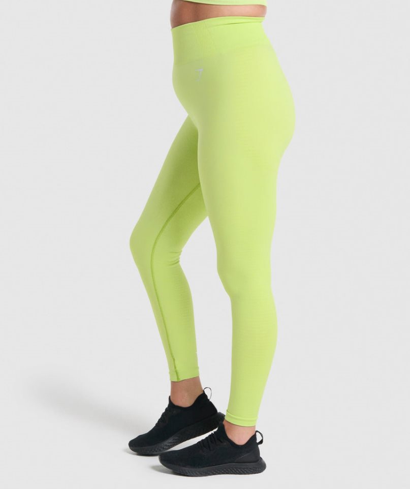 Women's Gymshark Vital Seamless 2.0 Leggings Yellow | CA 65N3A1